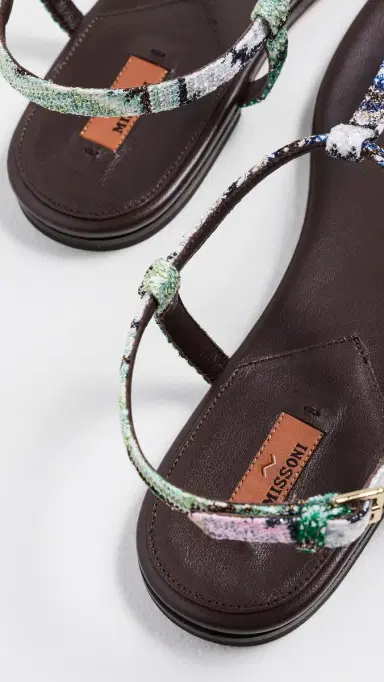 Missoni Leen Sandals Raschel Metallic Wave Evening Blue 41 | Thumbnail 4 Missoni Leen Sandals Raschel Metallic Wave Evening Blue 41 | Thumbnail 4