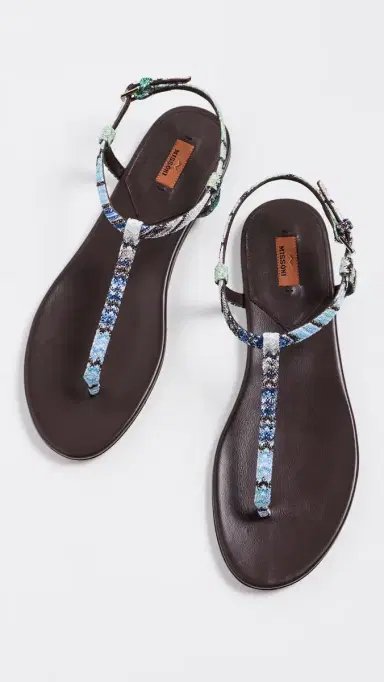 Missoni Leen Sandals Raschel Metallic Wave Evening Blue 41 | Thumbnail 5 Missoni Leen Sandals Raschel Metallic Wave Evening Blue 41 | Thumbnail 5