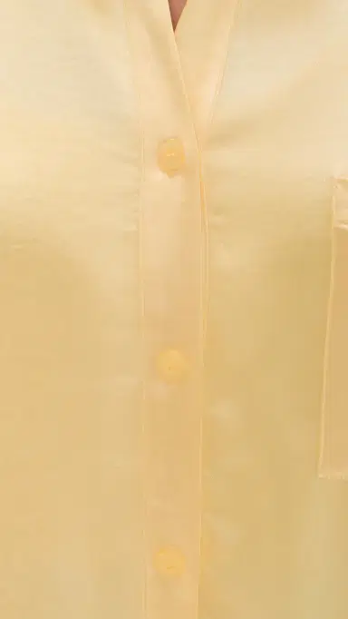 4th & Reckless Corbie Button Down Shirt Lemon L | Thumbnail 6