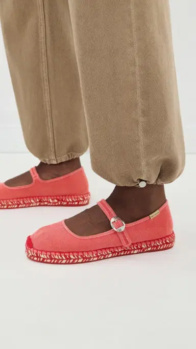 Free People Oasis Mary Jane Espadrilles Washed Salsa 6 | Thumbnail 3