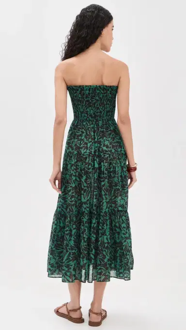 Ulla Johnson Lucca Smocked Coverup Dress Neptune | Thumbnail 3 Ulla Johnson Lucca Smocked Coverup Dress Neptune | Thumbnail 3