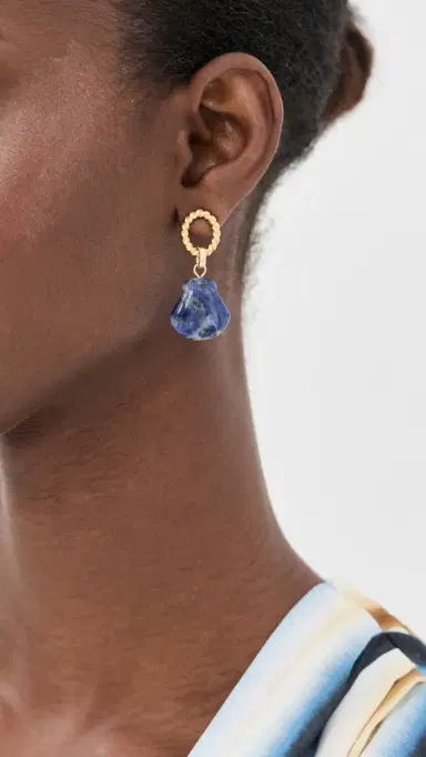 Brinker + Eliza Spritz Earrings Sodalite One Size | Thumbnail 3 Brinker + Eliza Spritz Earrings Sodalite One Size | Thumbnail 3