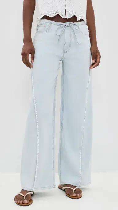 DL1961 Sienna Low Slung Wide Leg Relaxed Jeans Saltstone Lace (DL Aura) | Thumbnail 2 DL1961 Sienna Low Slung Wide Leg Relaxed Jeans Saltstone Lace (DL Aura) | Thumbnail 2