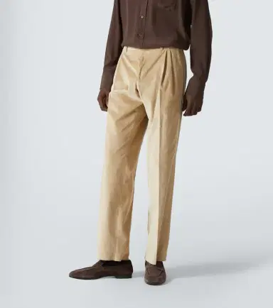 Canali Cotton corduroy straight pants | Thumbnail 3