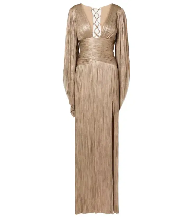Maria Lucia Hohan Alana pleated silk tulle gown
