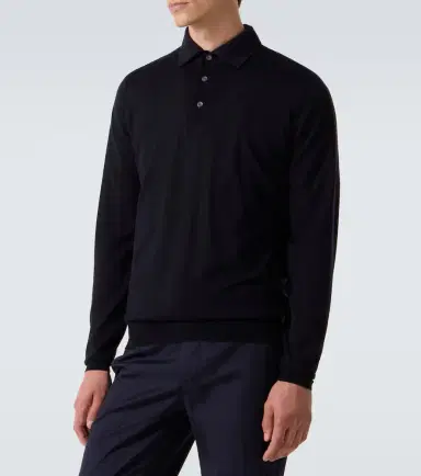 Lardini Virgin wool polo sweater | Thumbnail 2