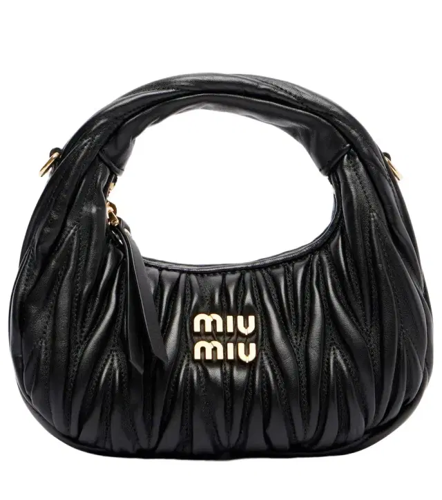 Miu Miu Wander Mini matelassé leather tote bag
