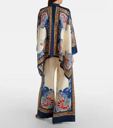 La DoubleJ Printed silk palazzo pants | Thumbnail 2