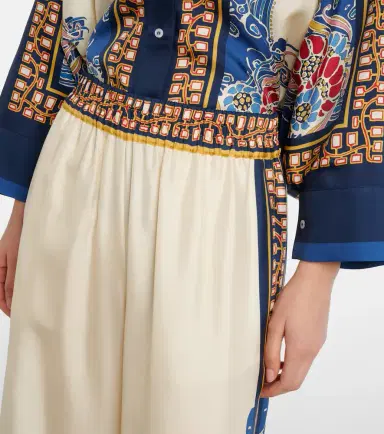 La DoubleJ Printed silk palazzo pants | Thumbnail 4