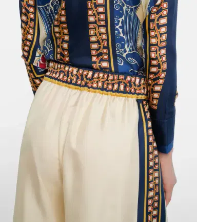 La DoubleJ Printed silk palazzo pants | Thumbnail 5