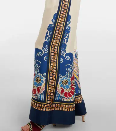 La DoubleJ Printed silk palazzo pants | Thumbnail 6
