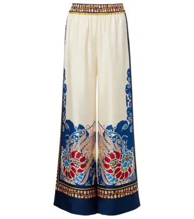 La DoubleJ Printed silk palazzo pants | Thumbnail 1
