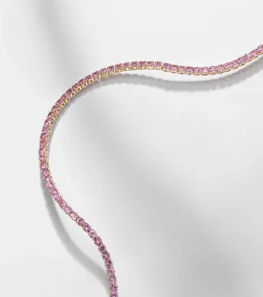 Shay Jewelry 18kt gold tennis bracelet with sapphires | Thumbnail 4