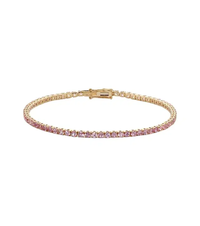 Shay Jewelry 18kt gold tennis bracelet with sapphires