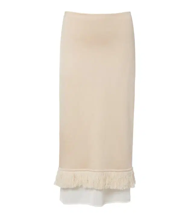 Bottega Veneta Layered knitted silk midi skirt