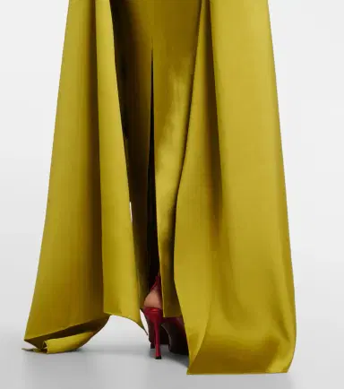 Solace London Draped strapless satin gown | Thumbnail 2 Solace London Draped strapless satin gown | Thumbnail 2