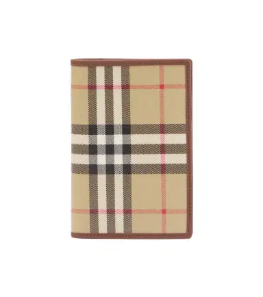 Burberry Check canvas passport holder | Thumbnail 1 Burberry Check canvas passport holder | Thumbnail 1