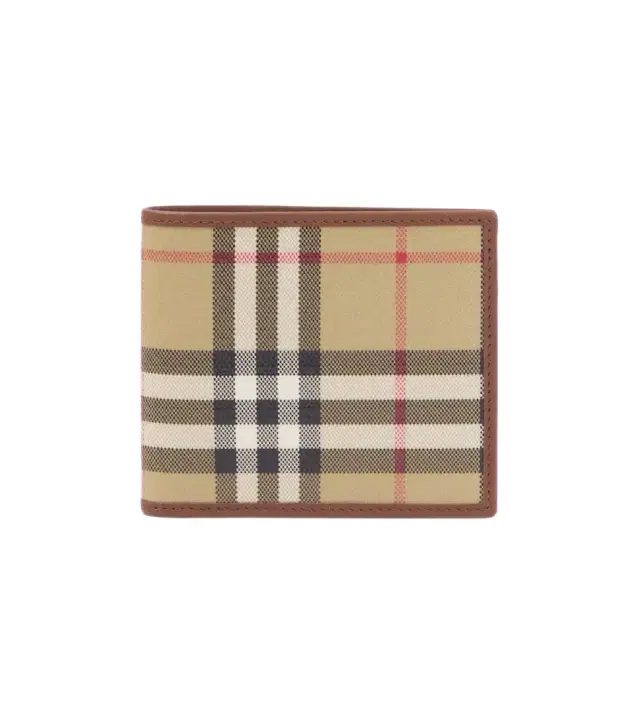 Burberry Check canvas bifold wallet