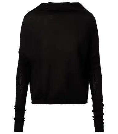 Rick Owens Crater draped virgin wool sweater | Thumbnail 1
