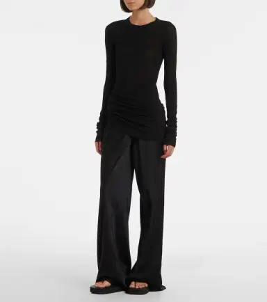 Rick Owens RIbbed-knit jersey top | Thumbnail 2 Rick Owens RIbbed-knit jersey top | Thumbnail 2