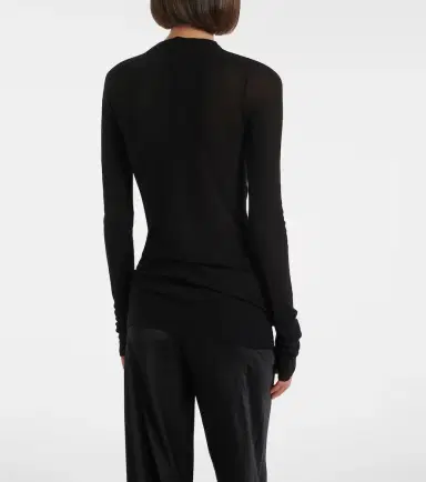 Rick Owens RIbbed-knit jersey top | Thumbnail 6 Rick Owens RIbbed-knit jersey top | Thumbnail 6