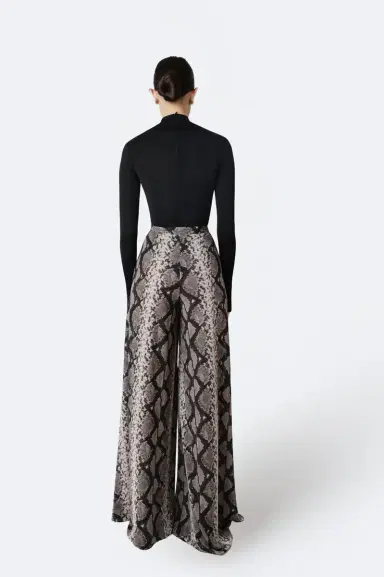 Lapointe Printed Mesh Wide Leg Pant | Thumbnail 2