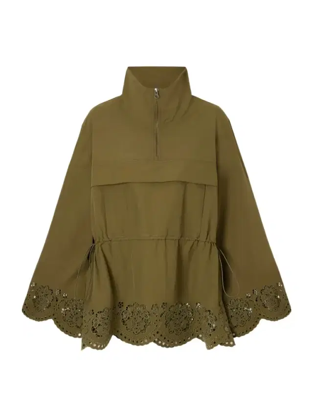 Vittoria Broderie Anglaise-trimmed Shell Jacket