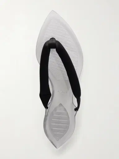 Alaïa Invisible Jelly Satin-trimmed Sandals | Thumbnail 6 Alaïa Invisible Jelly Satin-trimmed Sandals | Thumbnail 6