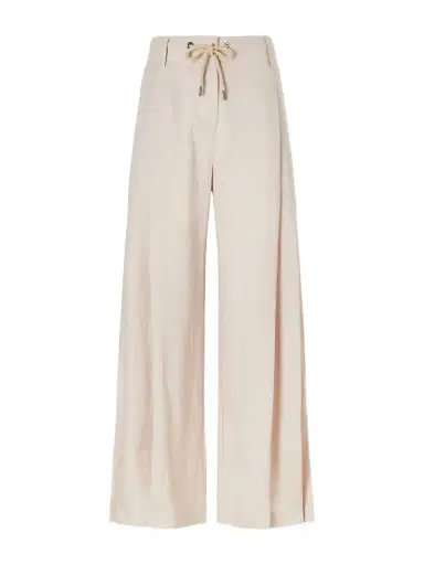 Brunello Cucinelli Linen Wide-leg Drawstring Pants | Thumbnail 1 Brunello Cucinelli Linen Wide-leg Drawstring Pants | Thumbnail 1