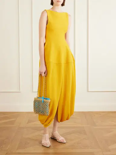 Proenza Schouler Sukki Open-back Draped Jersey Midi Dress | Thumbnail 2 Proenza Schouler Sukki Open-back Draped Jersey Midi Dress | Thumbnail 2
