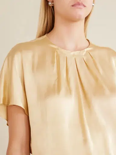 Isabel Marant Sakine Gathered Satin Blouse | Thumbnail 5 Isabel Marant Sakine Gathered Satin Blouse | Thumbnail 5