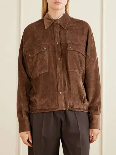 Brunello Cucinelli Velvet Shirt | Thumbnail 3