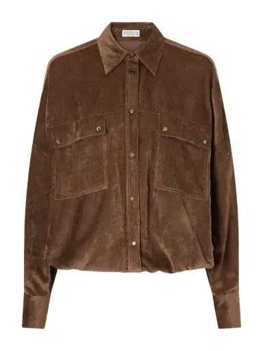 Brunello Cucinelli Velvet Shirt | Thumbnail 1