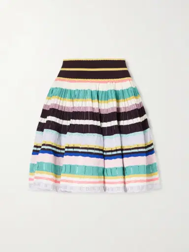 Alaïa Striped Knitted Crinoline Mini Skirt | Thumbnail 2 Alaïa Striped Knitted Crinoline Mini Skirt | Thumbnail 2