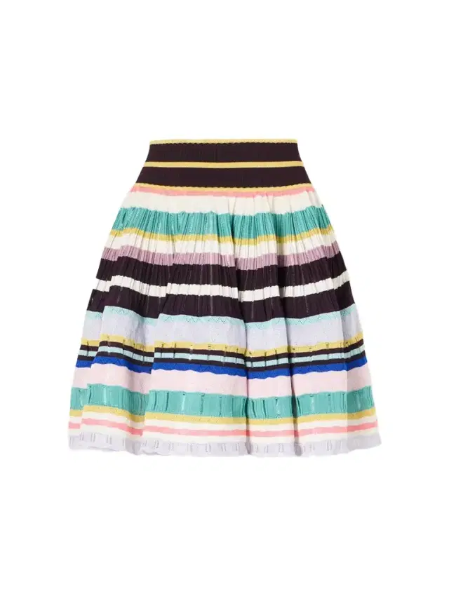 Alaïa Striped Knitted Crinoline Mini Skirt