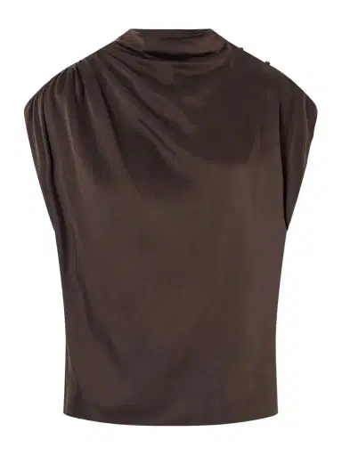 TWP Wish You Would Draped Silk-blend Charmeuse Blouse | Thumbnail 1 TWP Wish You Would Draped Silk-blend Charmeuse Blouse | Thumbnail 1