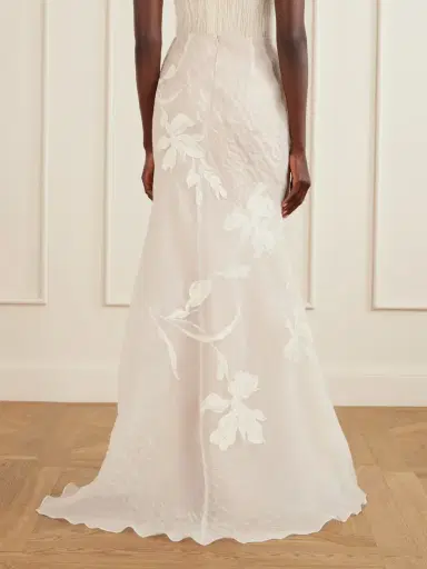 Danielle Frankel Dean Floral-embroidered Silk-blend Organza Maxi Skirt | Thumbnail 4 Danielle Frankel Dean Floral-embroidered Silk-blend Organza Maxi Skirt | Thumbnail 4