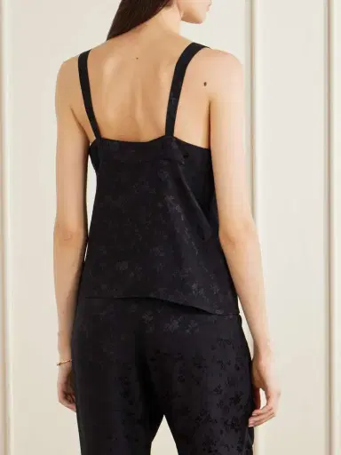 MAISON MAYLE Cabane Floral-jacquard Silk Top | Thumbnail 4 MAISON MAYLE Cabane Floral-jacquard Silk Top | Thumbnail 4