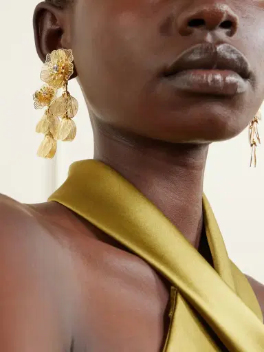Carolina Herrera tone Crystal Earrings | Thumbnail 2 Carolina Herrera tone Crystal Earrings | Thumbnail 2
