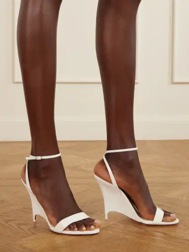 Christian Louboutin Zeezeenella 110 Patent-leather Wedge Sandals | Thumbnail 2