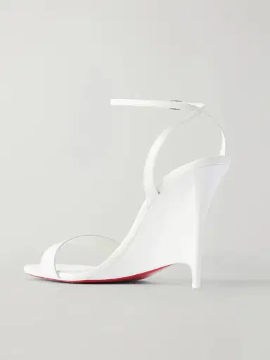 Christian Louboutin Zeezeenella 110 Patent-leather Wedge Sandals | Thumbnail 3