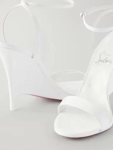 Christian Louboutin Zeezeenella 110 Patent-leather Wedge Sandals | Thumbnail 5