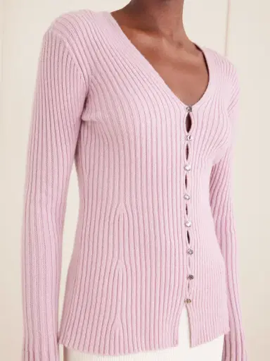 Proenza Schouler Valeria Ribbed-knit Cashmere Cardigan | Thumbnail 4 Proenza Schouler Valeria Ribbed-knit Cashmere Cardigan | Thumbnail 4