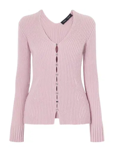 Proenza Schouler Valeria Ribbed-knit Cashmere Cardigan | Thumbnail 1 Proenza Schouler Valeria Ribbed-knit Cashmere Cardigan | Thumbnail 1