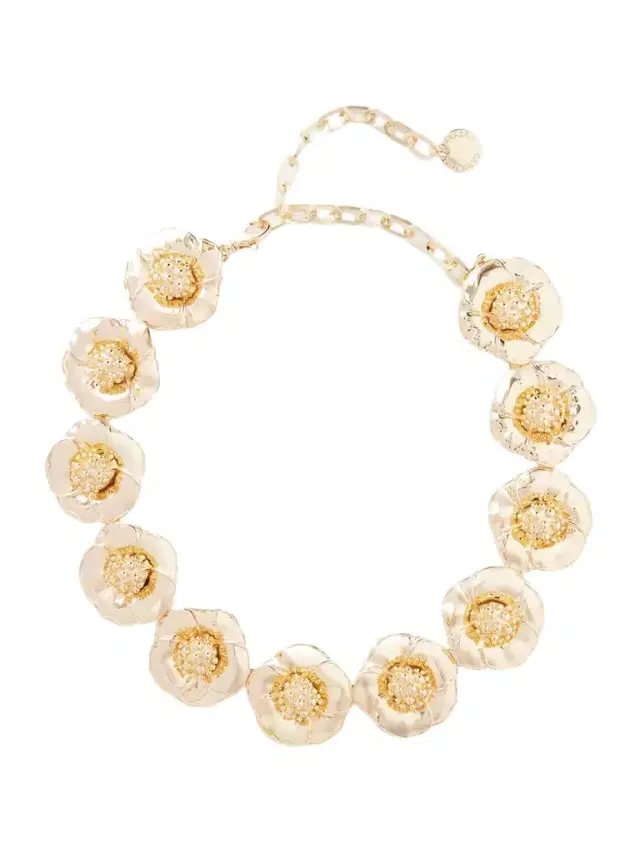 Carolina Herrera tone Flower Necklace
