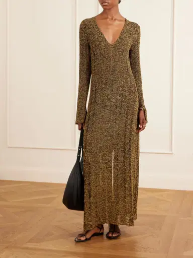 Proenza Schouler Maelle Cotton-blend Tweed Maxi Dress | Thumbnail 2 Proenza Schouler Maelle Cotton-blend Tweed Maxi Dress | Thumbnail 2