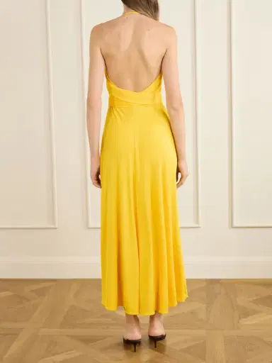Alaïa Halter Jersey Maxi Dress | Thumbnail 3 Alaïa Halter Jersey Maxi Dress | Thumbnail 3