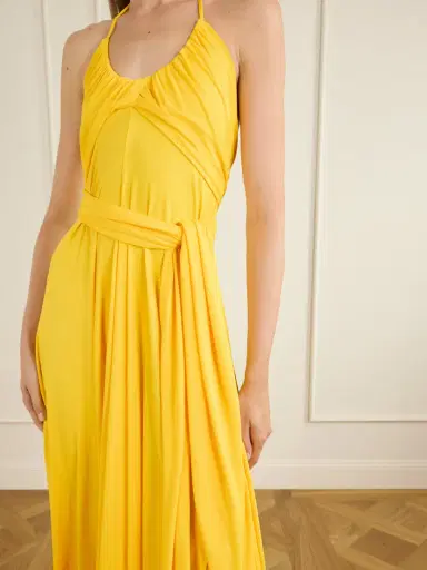 Alaïa Halter Jersey Maxi Dress | Thumbnail 4 Alaïa Halter Jersey Maxi Dress | Thumbnail 4