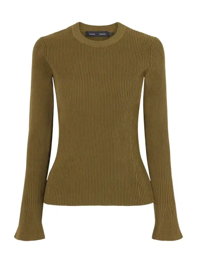 Proenza Schouler Nir Ribbed-knit Top