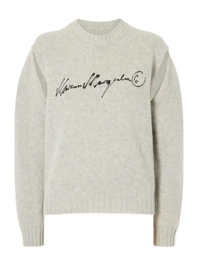 Logo-print Cut-out Wool-blend Sweater